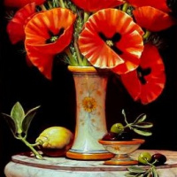 82133c_squared_red_poppies_on_italian_marble_stand_24x16_2